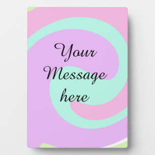 Plaque Photo Votre message ici ajouter un texte nom monogramme 