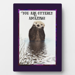 Plaque Photo Vous êtes Otterly Extraordinaire Cute Pun avec Swe