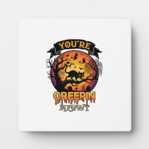Plaque Photo Vous Me Faites Craindre Halloween Chat Noir Pleine