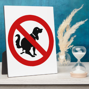 Plaque Photo VOYAGE ⚠ THAÏE NO DOG Fouling ⚠