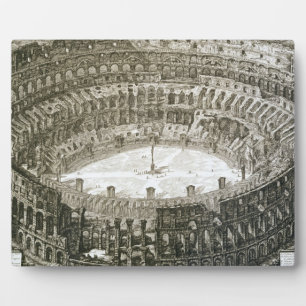 Plaque Photo Vue aérienne du Colosseum à Rome depuis 'Vues de