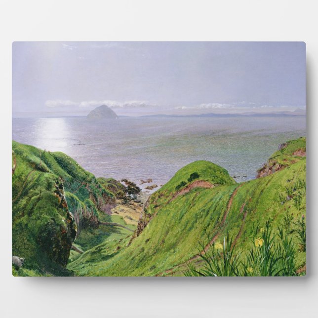Plaque Photo Vue d'Ailsa Craig et de l'île d'Arran, 1860 (Devant)