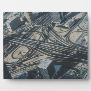 Plaque Photo Vue de route de Burj Khalifa, Dubaï