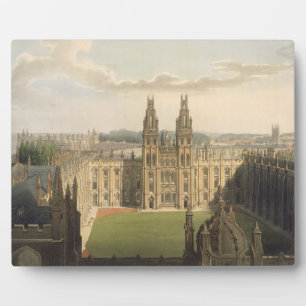 Plaque Photo Vue extérieure de All Souls College, prise de
