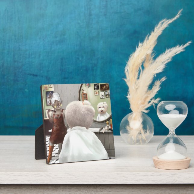 Plaque Photo Whimsical Pet Barber Shop (Insitu)