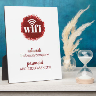 Plaque Photo Wifi Information *Moderne Hospitalité* Beauté