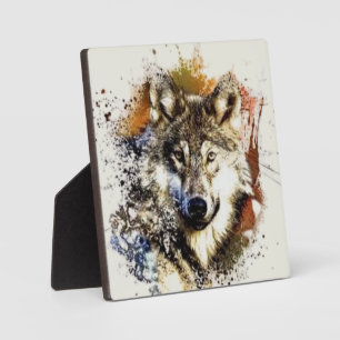 Plaque Photo Wolf  