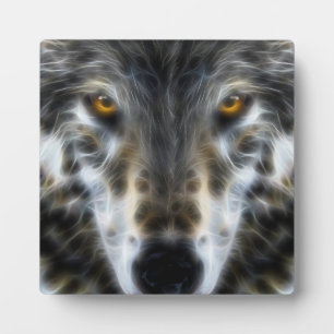 Plaque Photo Wolf Portrait graphique inspiré