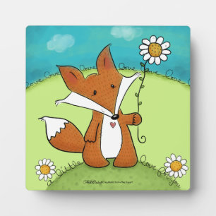 Plaque Photo Woodland Fox Little Love for You