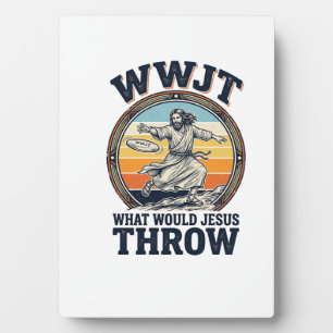 Plaque Photo WWJT Que jetterait Jésus T-shirt disque vintage_1