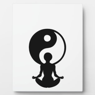 Plaque Photo Yoga de Young girl practising