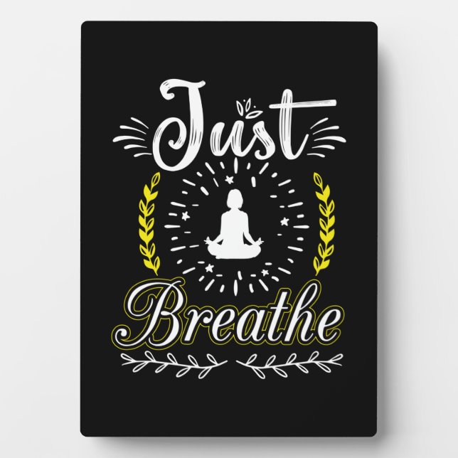 Plaque Photo Yoga Lover | Respirer (Devant)