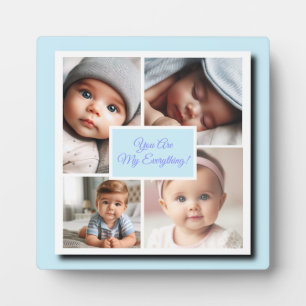 Plaque Photo You Are My Everything Photo Collage on Blue