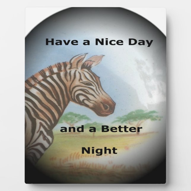 Plaque Photo Zebra Portrait, Amboseli : L'Esprit du Savann (Devant)