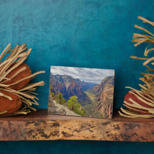 Plaque Photo Zion Canyon Utah