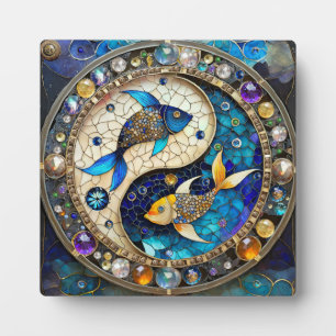 Plaque Photo Zodiaque - Poissons Yin et Yang