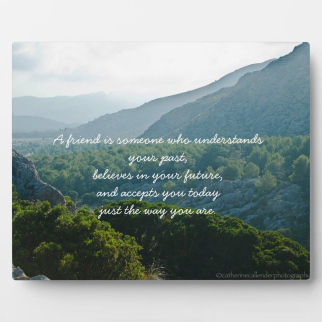 Plaque Proverbe d'amitié (Devant)