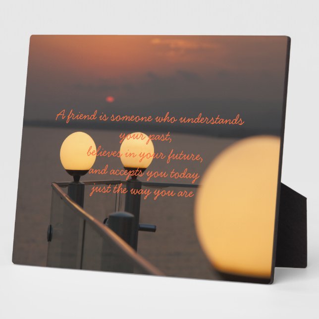 Plaque Proverbe d'amitié (Côté)