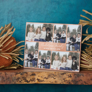 Plaque rose Gold Six Photo Collage