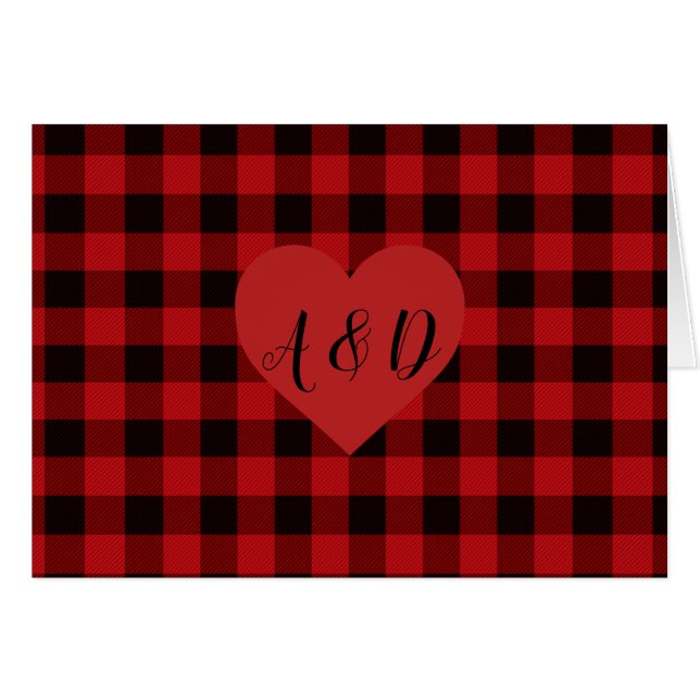 Plaque rouge et noire de pays avec détails de coeu (Devant horizontal)