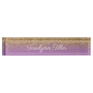 Plaque rouge Parties scintillant Gold