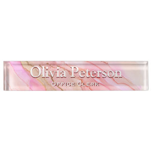 Plaque rouge Soft Pink Alcok Ink Art Desk