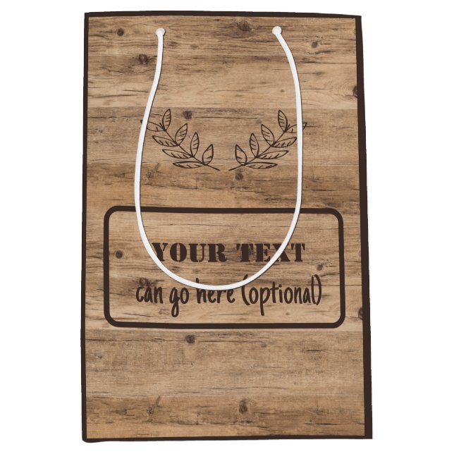 Plaque Rustique En Bois Avec Sac Cadeau Texte Facu (Devant)