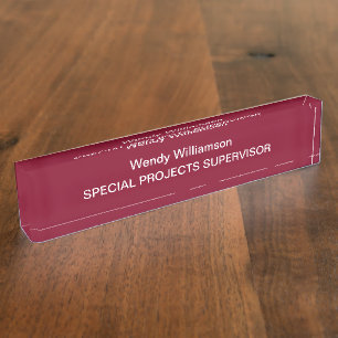 Plaque signalétique du bureau d'affaires de Bourgo