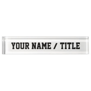 Plaque signalétique faite sur commande de bureau