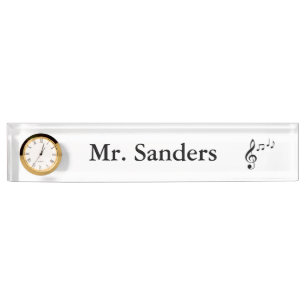 Plaque signalétique personnalisée w/Clock "de