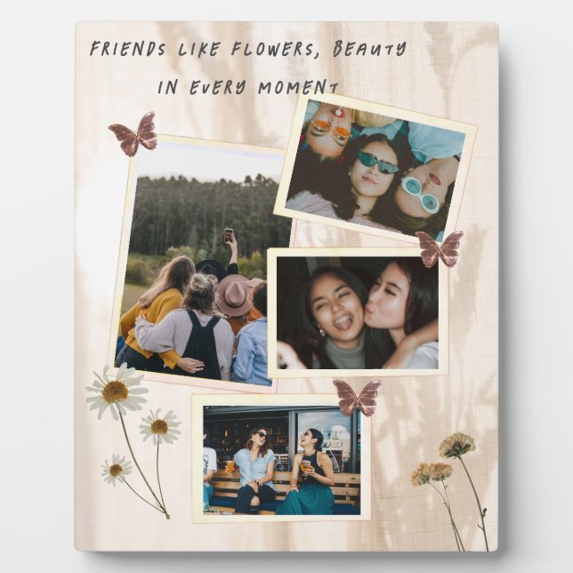 Plaque Tabletop avec Easel Custom Friendship Desig (Devant)