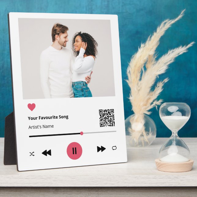 Plaque tablette de la chanson préférée personnalis (Côté)