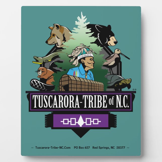 Plaque tribale de ~Tuscarora Tribe du NC ~ ~ (Devant)