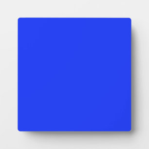Plaque with Bright Neon Blue Background