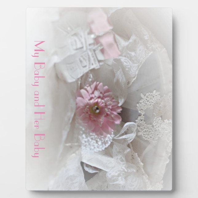 Plaque with Easle My Baby and Her Baby (Front)