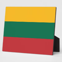 Plaque with flag of Lithuania