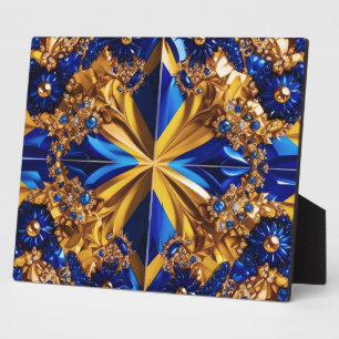 Plaque with Sweden Colours Modern Design