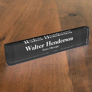 Plaques de bureau de gestion de bureau