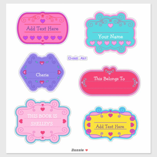 Plaques de livres Saint-Valentin Étiquette (Feuille)