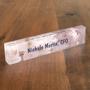 Plaques de nom de directrice financière exécutive 