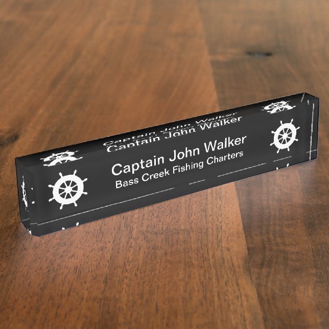 Plaques de nom du bureau du capitaine de bateau (Taille)