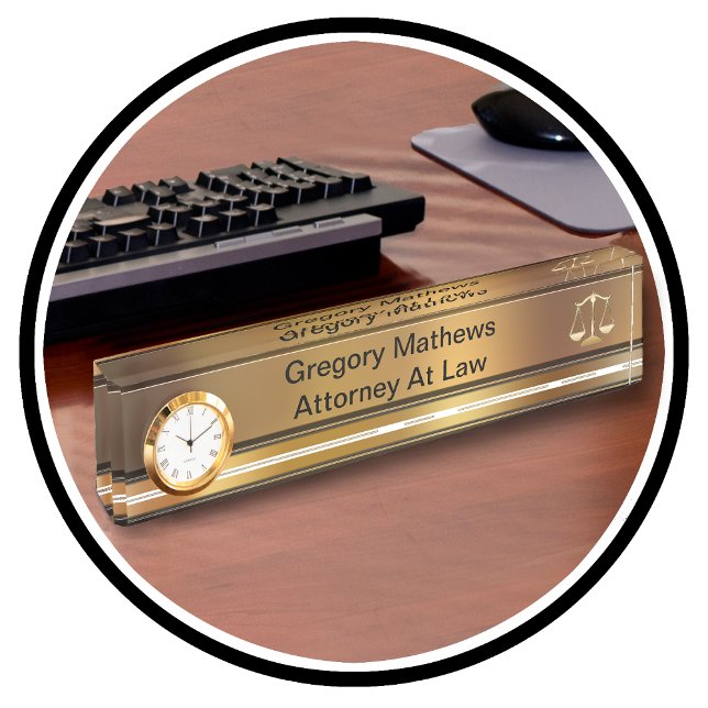 Plaques de nom du bureau du procureur (Créateur téléchargé)