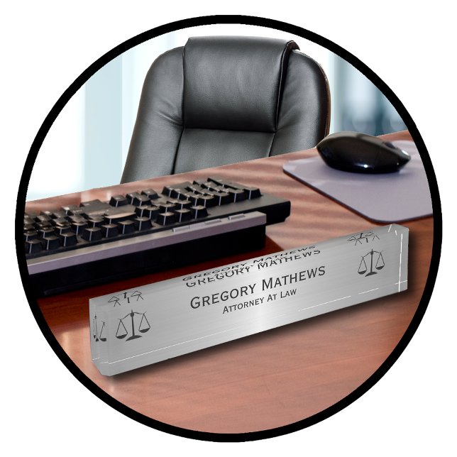 Plaques de nom du bureau du procureur (Créateur téléchargé)