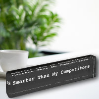 Plaques de nom du bureau exécutif amusant