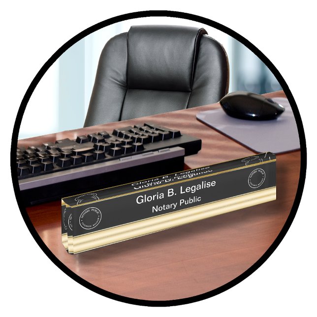 Plaques de nom du bureau exécutif de notaire class (Créateur téléchargé)