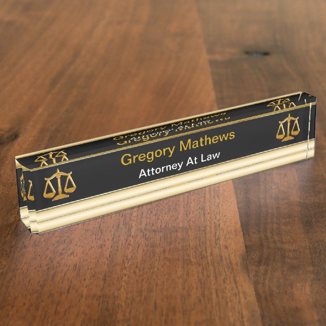 Plaques de nom du bureau exécutif de procureur cla (Taille)