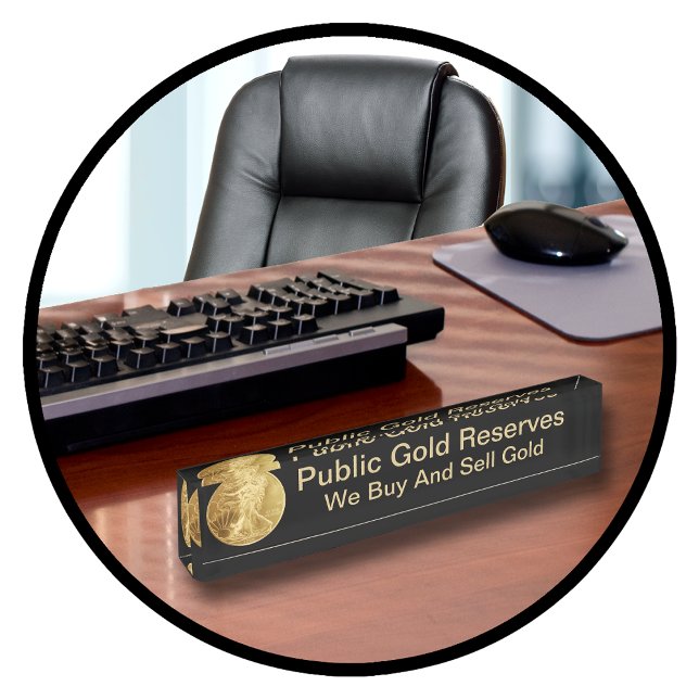 Plaques de nom Gold Executive Desk (Créateur téléchargé)