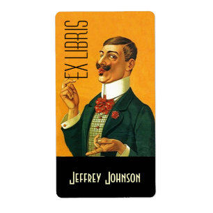 Plaques de réservation Ex Libris Vntg Dapper habil