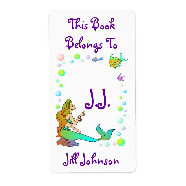 Plaques de réservation Points de sirène de mer @ I (Devant)