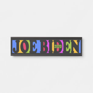 Plaques d'identification colorées JOE BIDEN 2020